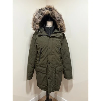 Michael Kors Benson/Berne Green Hooded Winter Parka Coat Size Medium  - Image 1 of 4