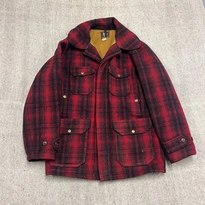 Vintage Woolrich Hunting Jacket Mens Medium Red 1950s Wool Outdoor USA - Picture 1 of 8