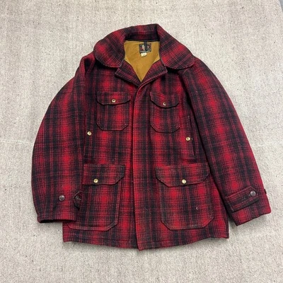 Vintage Woolrich Hunting Jacket Mens Medium Red 1950s Wool Outdoor USA - Image 1 of 4