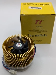 Thermaltake Aircooler For SOCKET 370 ONLY, Heat Sink and Fan NEW/NOS - Picture 1 of 4