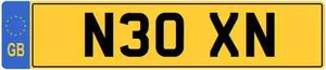 N XN INITIALEN privates geschätztes Kennzeichen OXN - Bild 1 von 1