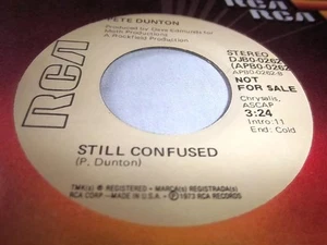 PETE DUNTON-STILL CONFUSED RCA 0262 RARE STEREO/MONO NM VINYL RECORD 45 - Picture 1 of 1