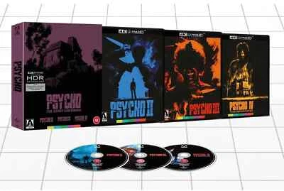 PSYCHO: The Story Continues [4K UHD Blu-ray] Movies 2 3 4 Arrow Video II III IV - Image 1 of 2