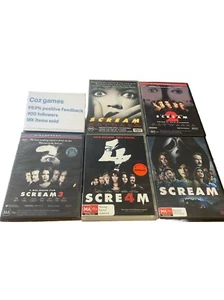 The Scream Saga 1-5 DVD’s HORROR Scream Bundle Region 4 Scream 1,2,3,4,5 - Picture 1 of 15