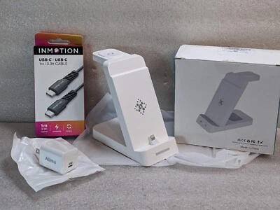 🔥Nuevo🔥 Cargador Inalámbrico Qi 3 en 1 Base de Carga - iPhone Airpods iWatch X Foto 1 de 4