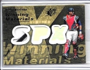 VICTOR MARTINEZ 2007 SPx WINNING MATERIALS GAME USED 3 COLOR PATCH#/99 - Picture 1 of 1