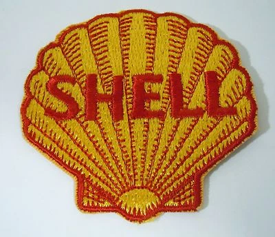 SHELL OIL Embroidered Iron On Uniform-Jacket Patch 3" - Image 1 of 2
