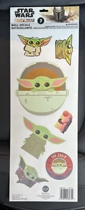 STAR WARS MANDALORIAN The Child wall stickers 7 decals room decor baby Yoda - Picture 1 of 1