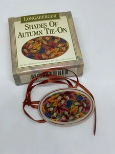 VTG Longaberger 1995 Shades of Autumn Basket Charm Tie-On New In Box - Picture 1 of 4