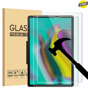 2 Pack Premium Tempered Glass Screen Protector for New Samsung Galaxy Tab Tablet - Picture 1 of 36