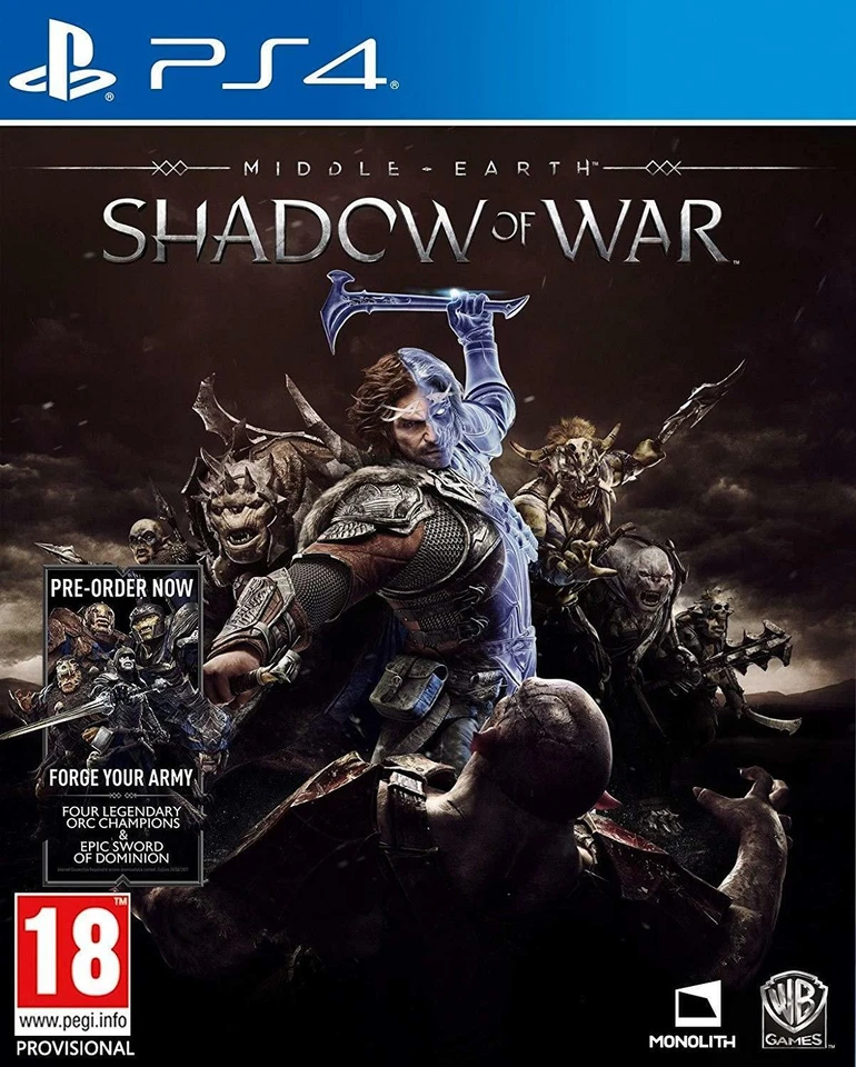 Terra di Mezzo Shadow Of War - PS4 Nuovo e Sigillato - Immagine 1 di 1