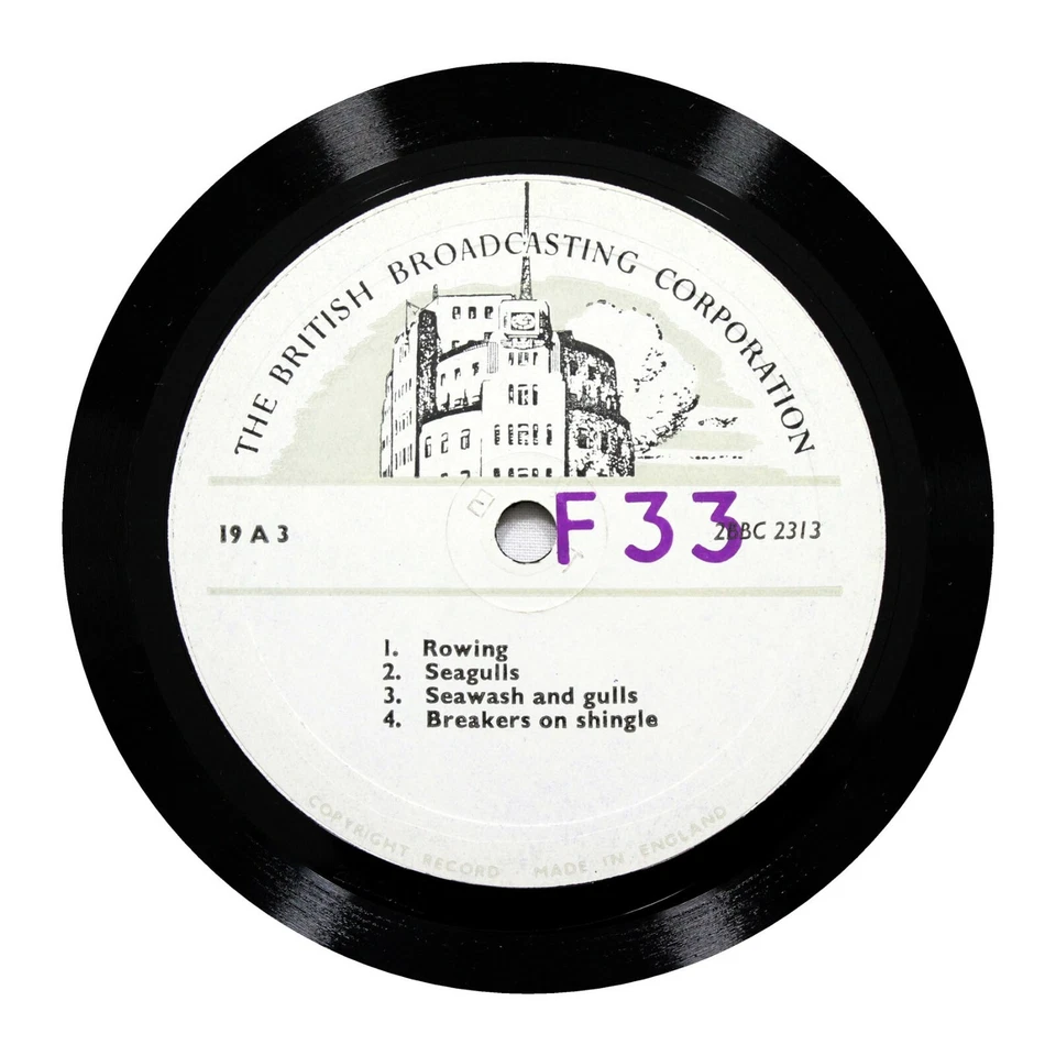 BBC SOUND EFFECTS LIBRARY "Rowing, Seagulls, Seawash" 12" (E+) 19-A-3 [78 RPM] - Image 1 of 1