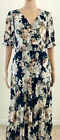 WISHLIST Floral Smocked Waist Tiered Maxi Dress Size Medium