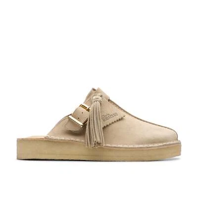 [26176569] WOMENS CLARKS TREK MULE SAND SUEDE - Image 1 of 4