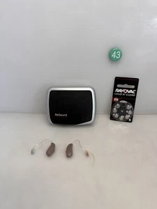 ReSound LiNX2 LSN761-DRW Hearing Aids Pair Left/Right - New Batteries - Picture 1 of 5