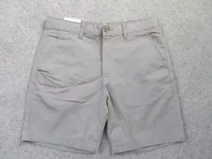 NEW H&M L.O.G.G. Mens Chino Shorts - Medium - Beige Khaki - Slim Fit Stretch - Picture 1 of 7