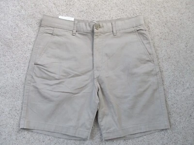 NUEVO H&M L.O.G.G. Pantalones cortos chinos para hombre - medianos - beige caqui - ajustados elásticos Foto 1 de 4