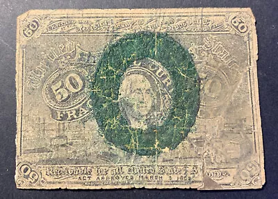 25 CENT FRACTIONAL CURRENCY UNITED STATES NOTE SMALL PAPER MONEY - Image 1 of 2