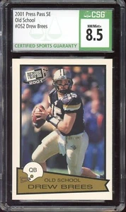 2001 Press Pass SE Old School #OS2 Drew Brees CSG 8.5 - Picture 1 of 2