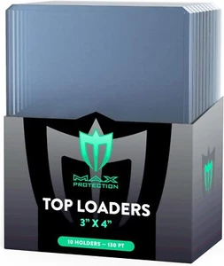 1 Case 500 Ultra Max Pro 130pt Thick Card Toploaders Topload Holders Patch Size - Picture 1 of 5