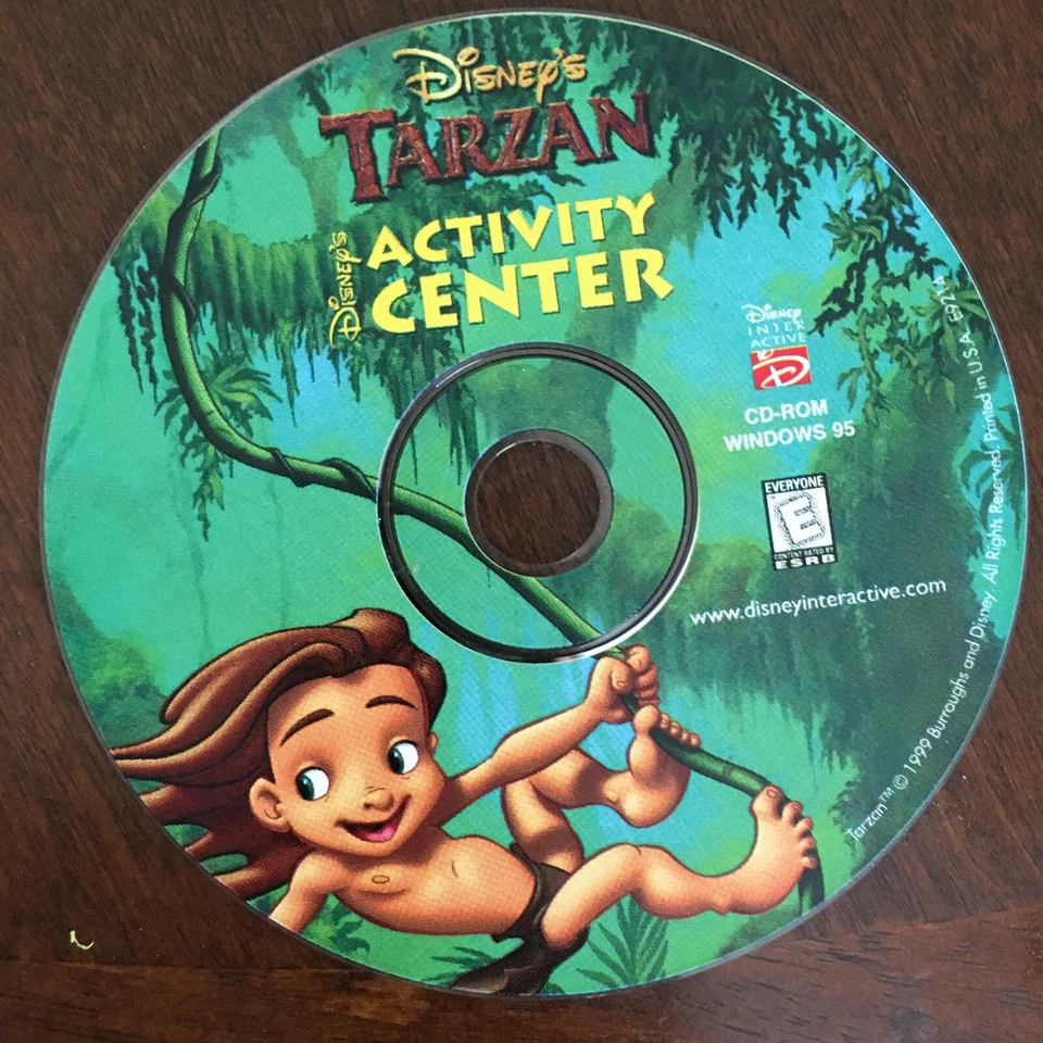 CD-ROM Disney Tarzan Activity Center Windows 95 Disney Tarzan Activity Centonly - Imagem 1 de 1