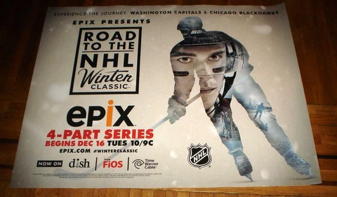 NHL WINTER CLASSIC CAPITALS vs CHICAGO BLACKHAWKS Jonathan Toews 5ft POSTER Cover