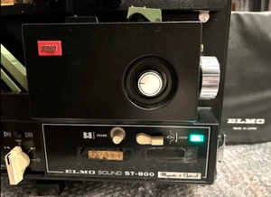ELMO ST-800 8mm Sound Video Projector Vintage 1970AS IS no power cord with Cover - Picture 1 of 9
