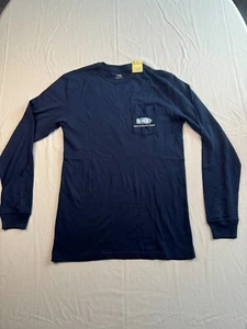 Southern Tide T-Shirt Men XS Boat Wake Navy Blue Christmas Long Sleeve - Picture 1 of 10