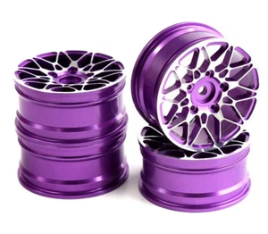 Dual 10 Spoke Alloy Wheel Set (4) for 1/10 On-Road Touring W=26mm - Picture 1 of 1