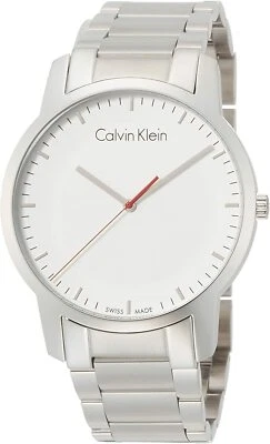 Reloj suizo clásico para hombre Calvin Klein City K2G2G1Z6 tono plateado esfera plateada Foto 1 de 4