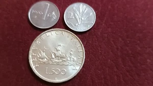 1-2-500 LIRE CARAVELLA 1990 - Foto 1 di 2