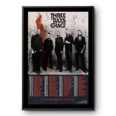 Three Days Grace ALIENATION Out August 22 Tour Poster