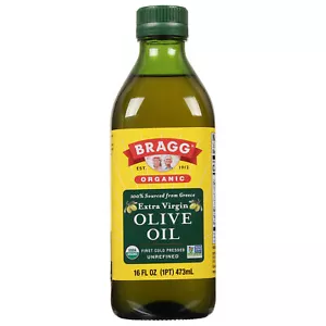 Bragg Olive Oil Extra Virgin Cold Pressed Organic 16fl oz (Pack of 3) - Picture 1 of 1