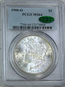 1900-O Morgan Silver Dollar PCGS MS64 CAC Blast White Magnificent coin PQ #D70 - Picture 1 of 5