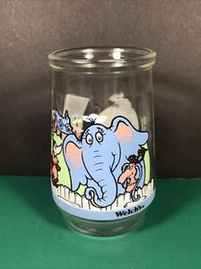 Vintage Welch's | 4" Jelly Jar Glass #2 | Dr. Seuss | Horton and Friends - Picture 1 of 7