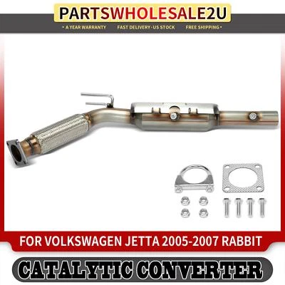 New Catalytic Converter for Volkswagen Jetta 2005-2007 Rabbit 2006-2008 4 Bolt - Image 1 of 4