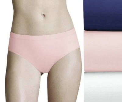 BALI Comfort Revolution Easylite Seamless 3 Pack Hipster Panty Womens Sz M 6 L 7 - Image 1 of 4
