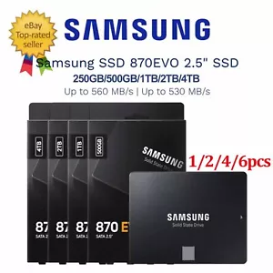 SAMSUNG 2TB SSD 870 EVO 2.5" SATA III Solid State Drive 1TB 250/500GB 4TB Lot - Picture 1 of 16