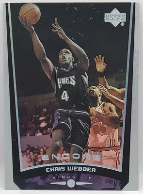 98-99 Upper Deck Encore Chris Webber HOF Base Card (Sacramento Kings) #72 - Image 1 of 2