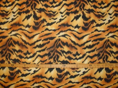 Patchworkstoff (€20/m²) 0,3m Fell Muster Tiere Afrika Puma Tiger 1,1m breit - Bild 1 von 2