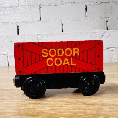 Red Sodor Coal Car - Thomas the Tank Engine & Friends Wooden Railway Trains - Image 1 of 4