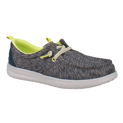 Zapato sin cordones Eddie Bauer de lona azul para niños Foto 1 de 4