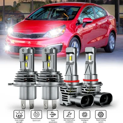 Combo de bombilla antiniebla de haz alto y bajo LED para Kia Rio 2016-2020 Foto 1 de 4