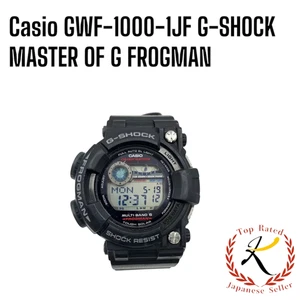 Auth Casio GWF-1000-1JF G-SHOCK MASTER G FROGMAN Solar Quartz ISO 200 Black F/J - Picture 1 of 14