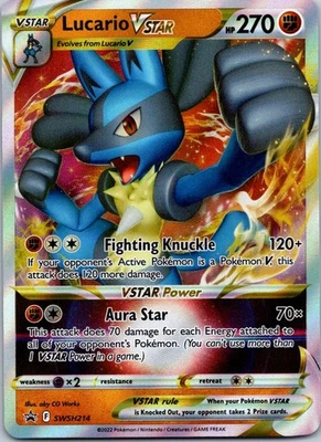 Black Star Promo Lucario VSTAR SWSH214 Promo SWSH: Sword & Shield Promo Cards - Image 1 of 2