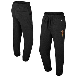 Men's Colosseum Black Arizona State Sun Devils Revolution Jogger Pants - Picture 1 of 3