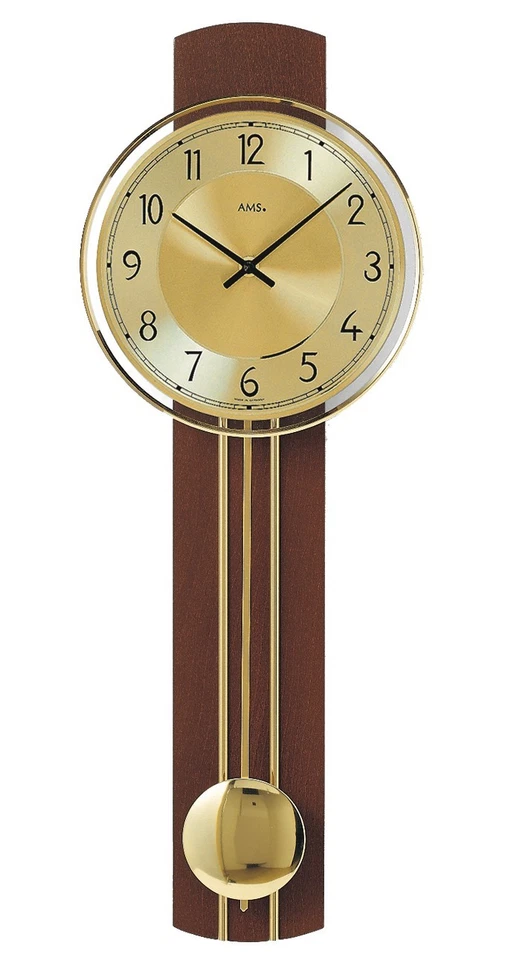 Moderne Wanduhr mit Quarzwerk von AMS AM W7115/1 NEU - Bild 1 von 1