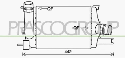 Fits Renault Clio Intercooler 2012 2013 2014 2015 2016 - Image 1 of 3