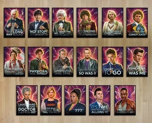Doctor Who Die Ärzte Letzte Worte vor der Regeneration AKTUALISIERT Postkartenpackung Kleie - Bild 1 von 1