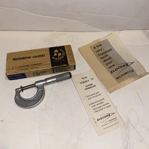 J.T. Slocomb Speedmike Micrometer 0-1'' With Box & Paperwork -Series 70 - Picture 1 of 11